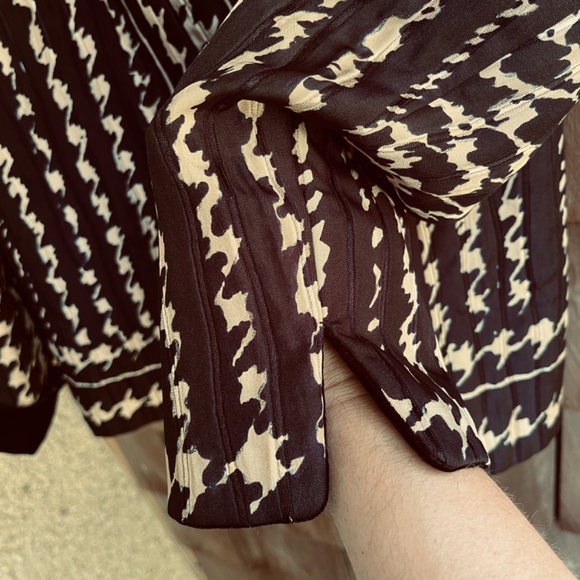 Lapine Blanche Japanese Vintage Y2K Quilted Silk Jacquard Velvet Lined Jacket M - Picture 6 of 16